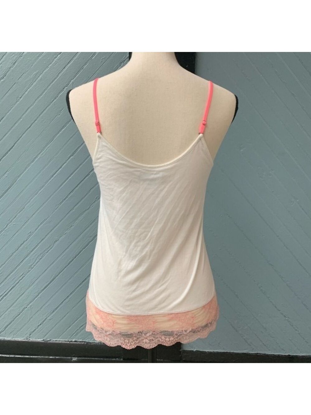 American Eagle Pink Lace Bra Top Tank - Picture 2 of 4